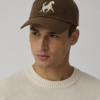 Drake’s Horse Emblem Moleskin Cap