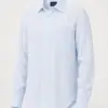 Drake’s Linen Spread Collar Skjorte