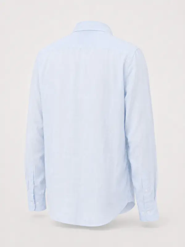 Drake’s Linen Spread Collar Skjorte - back Drake’s Linen Spread Collar Skjorte